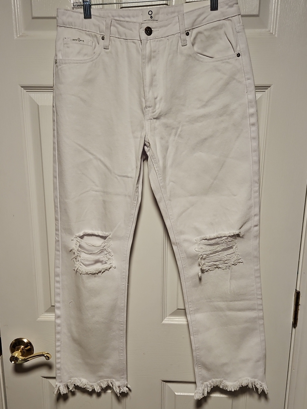 Insane Gene Distressed Raw Frayed Hem Jeans